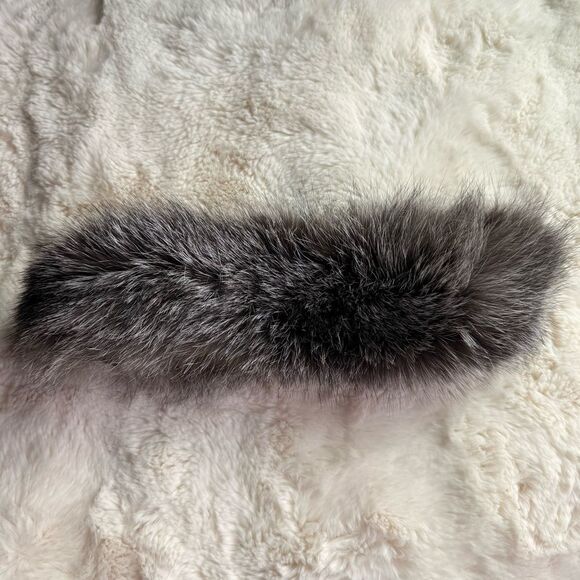 Gray Fox Fur Headband